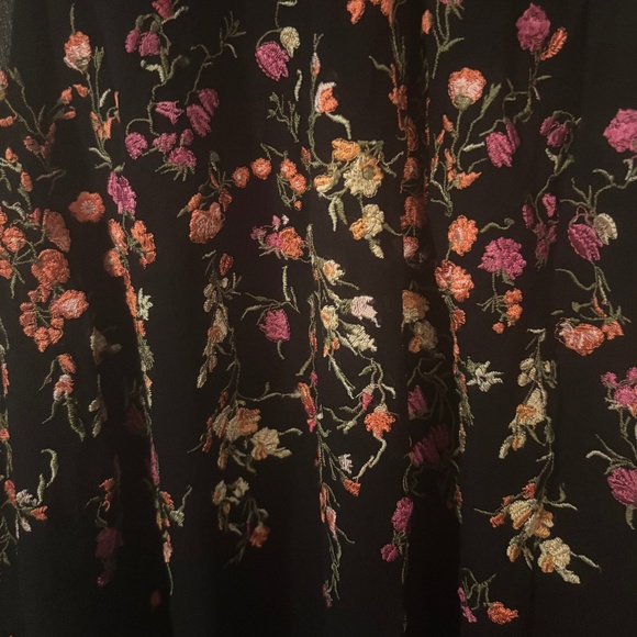 Anthropologie floreat Embroidered Floral Mock Neck Blouse Size S - Picture 2 of 7